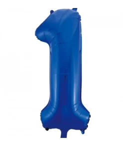 Folieballong tall blå 86cm