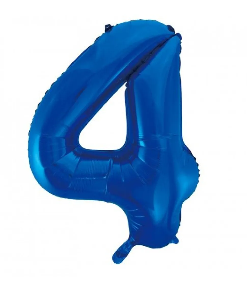 Folieballong tall blå 86cm
