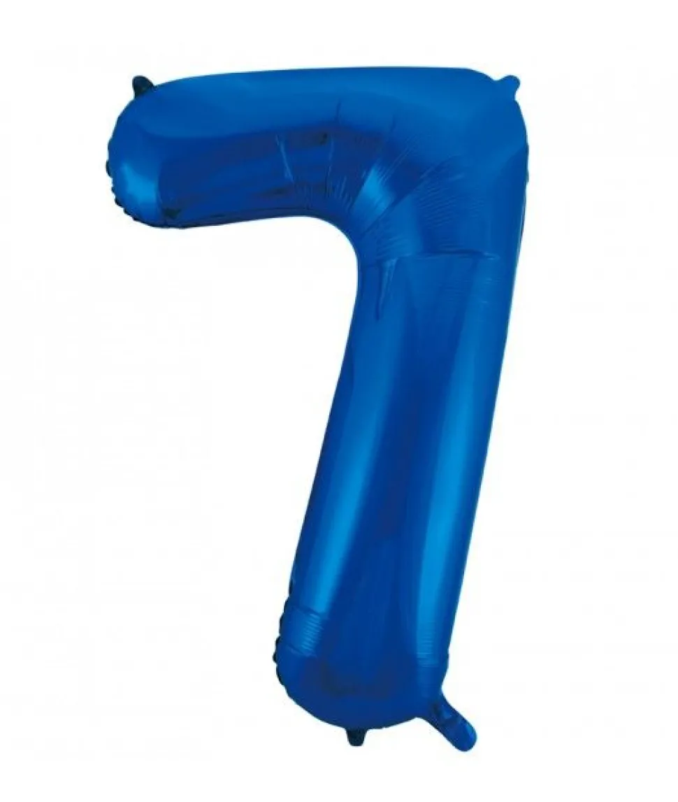 Folieballong tall blå 86cm