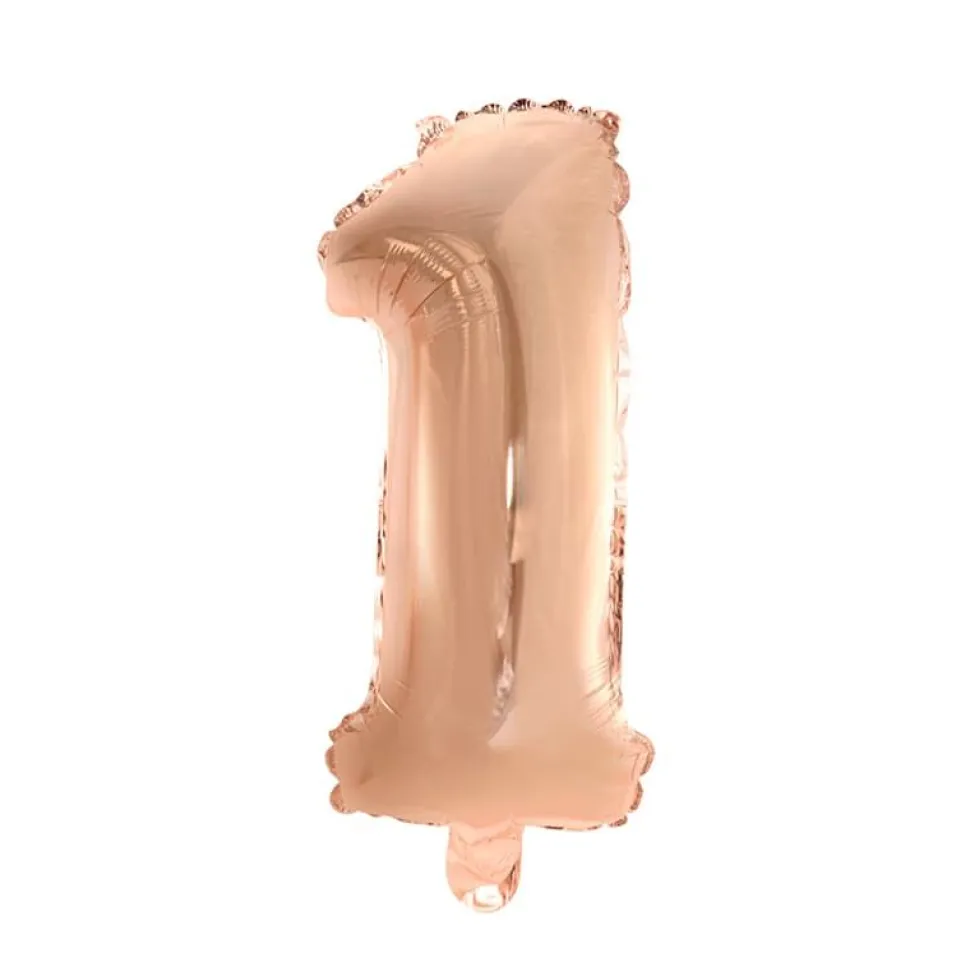 Folieballong Tall Rosegull 41cm