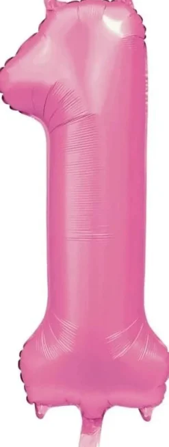Folieballong Tall Sateng Lys Rosa 86cm