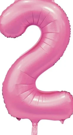 Folieballong Tall Sateng Lys Rosa 86cm