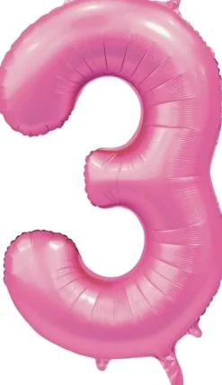 Folieballong Tall Sateng Lys Rosa 86cm
