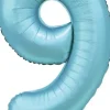 Folieballong Tall Sateng Lys Blå 86cm