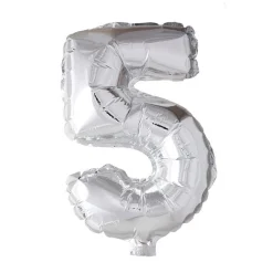 Folieballong Tall Sølv 41cm
