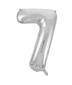 Folieballong tall sølv 86cm