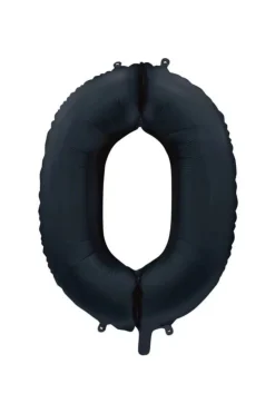 Folieballong Tall Sort Sateng 86cm