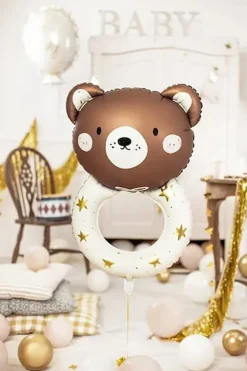 Folieballong Teddybjørn Rangle, 61x88 cm