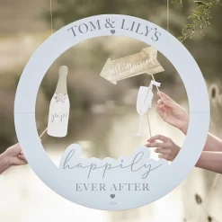 Fotoramme bryllup Happily Ever After DIY