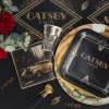 Gatsby tallerken sort, 10stk