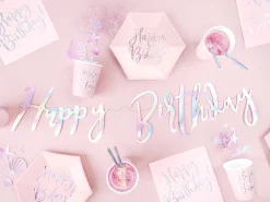 Girlander Happy Birthday, Iridescent