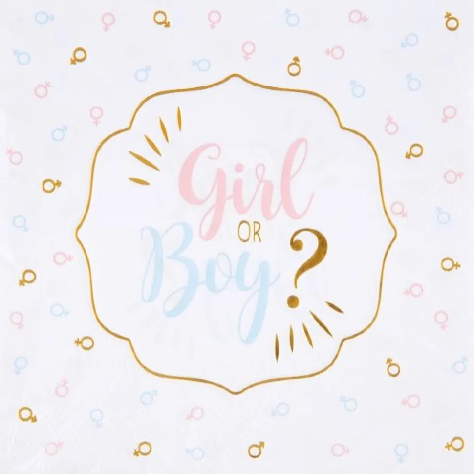 Girl or Boy? Servietter, 20 stk