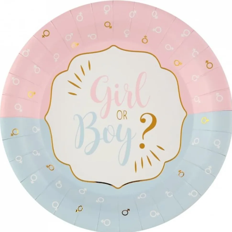 Girl or Boy? Tallerkener, 10 stk