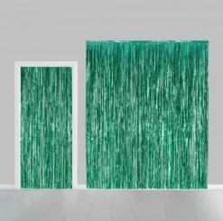 Glittergardin Grønn, 100 x 240 cm