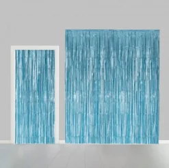 Glittergardin Lysblå, 100 x 240 cm