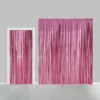 Glittergardin Lysrosa, 100 x 240 cm