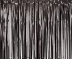 Glittergardin Matt Sort 100 x 200 cm