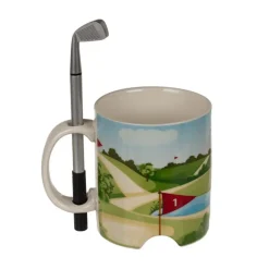 Golf krus med putter og ball