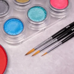 Grimas face paint brush set round 2,4,6