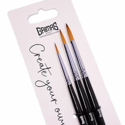 Grimas face paint brush set round 2,4,6