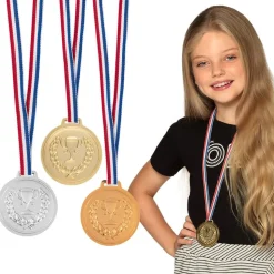 Gull, sølv og bronse medaljer