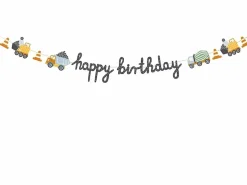 Happy Birthday Banner Byggeplass