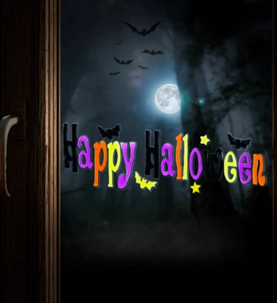 Happy Halloween Gel Window Sticker