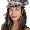 Hatt Burning Man Flower med kjede