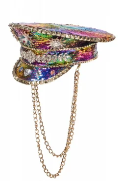 Hatt Burning Man Flower med kjede