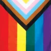 Inkluderende Pride regnbueflagg, 90 x 150 cm
