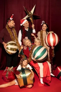 Julekuler Folieballong, 3 stk.