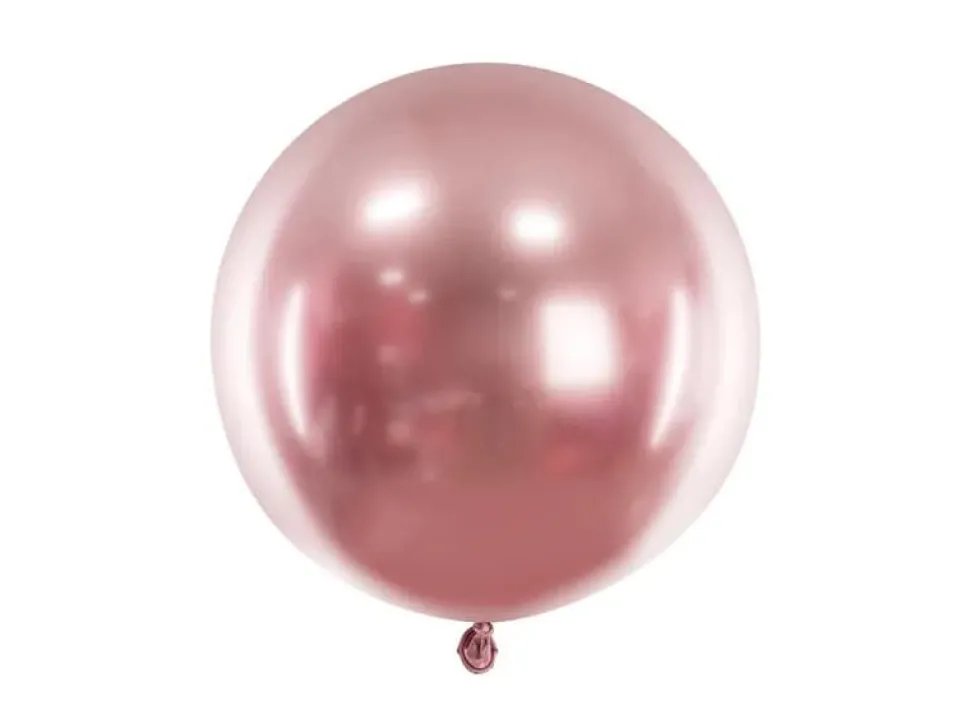 Jumbo Ballong, Glossy Rosegold, 60 cm