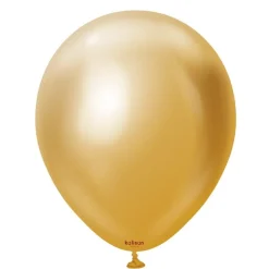 Kalisan Lateksballonger Mirror Gold, 30 cm, 10 stk