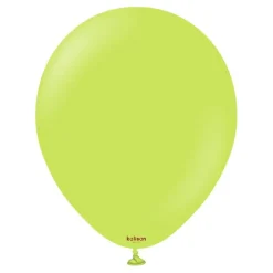 Kalisan Lateksballonger Standard Lime Green, 30 cm, 10 stk