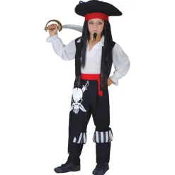 Kaptein Blackheart piratkostyme til barn