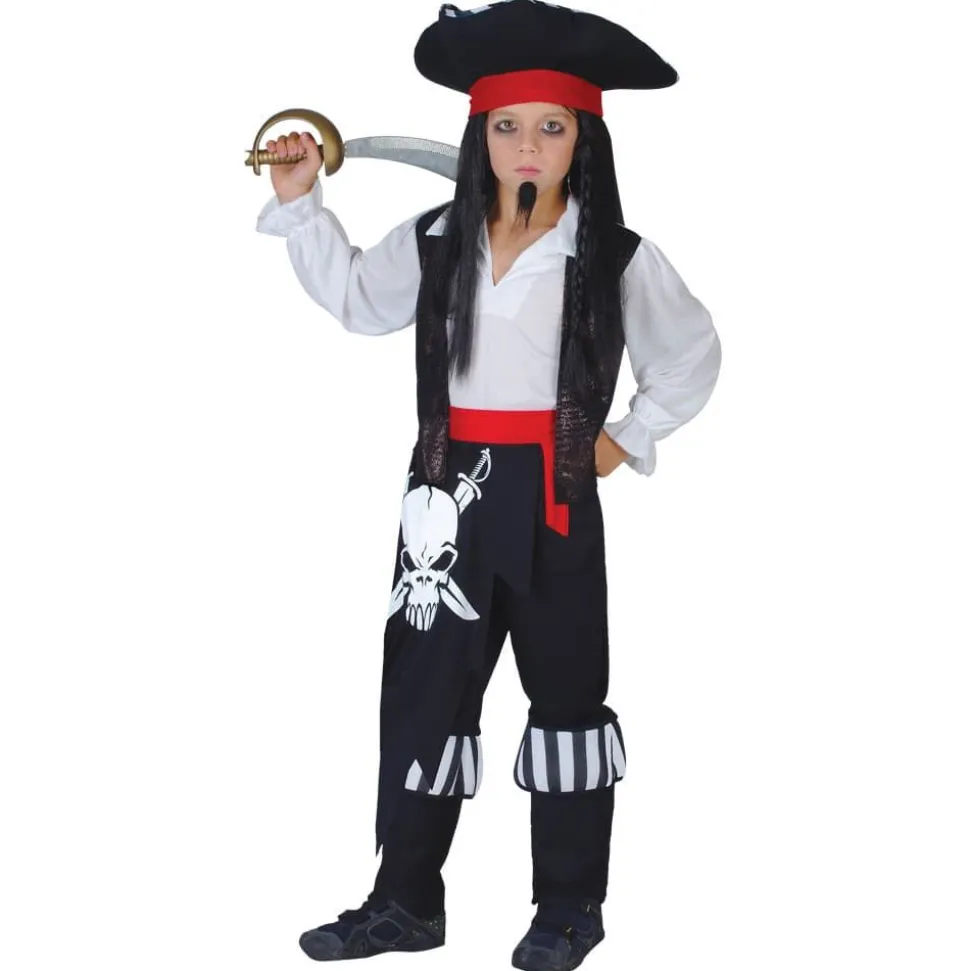 Kaptein Blackheart piratkostyme til barn