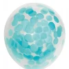 Konfettiballonger Papir Blå, 30 cm, 6 stk