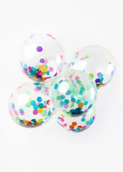 Konfettiballonger Papir Mixed, 30 cm, 6 stk