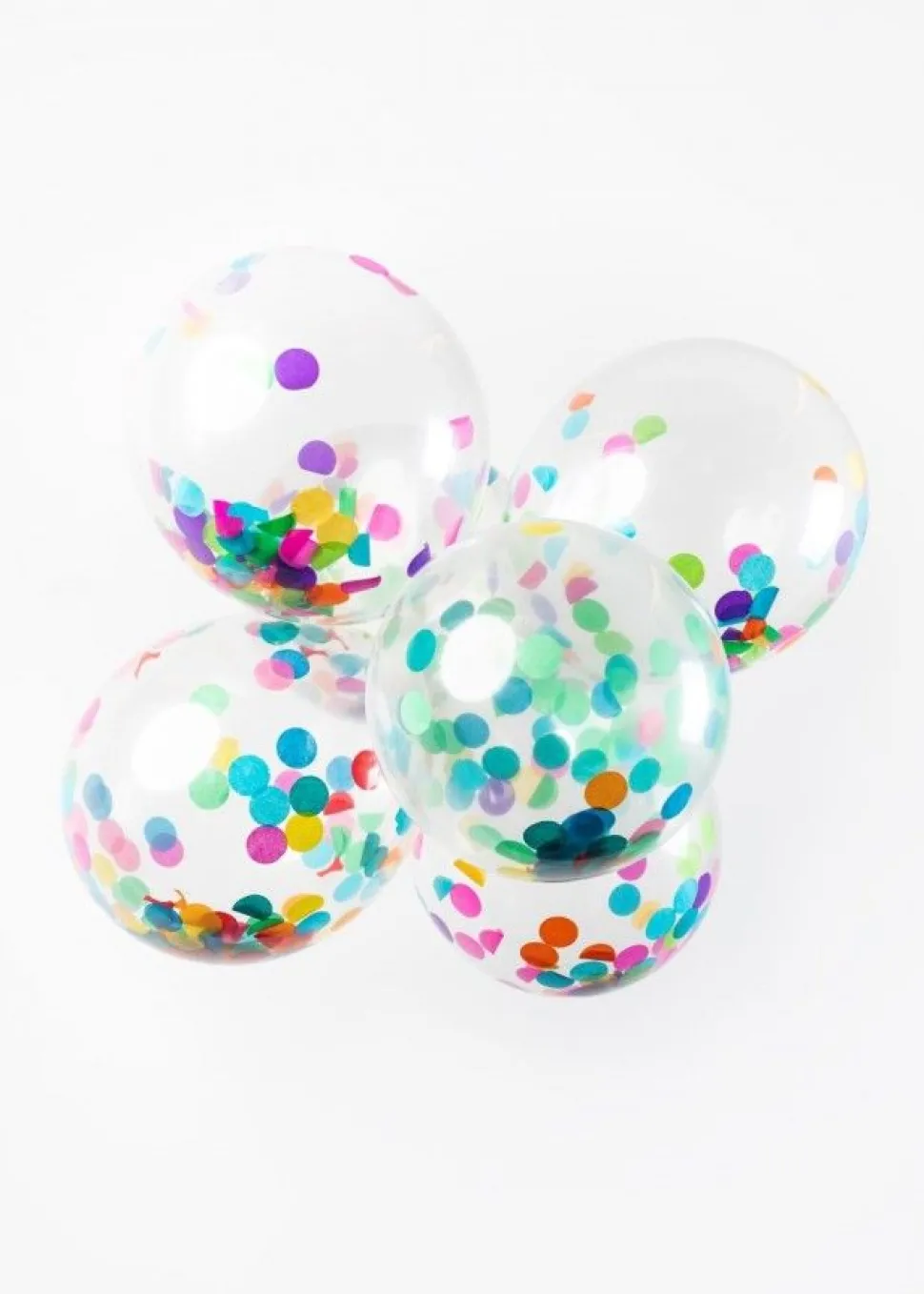 Konfettiballonger Papir Mixed, 30 cm, 6 stk