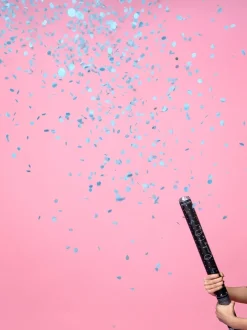 Konfettikanon Genderreveal, Blå