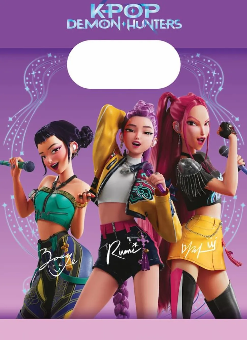 K-Pop Demon Hunters godteposer papir, 4 stk.