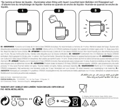 Krus hodeskalle og lys 700ml