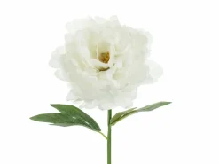 Kunstig blomst Hvit Peon, 35cm