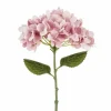 Kunstig blomst Lysrosa Hortensia, 35 cm