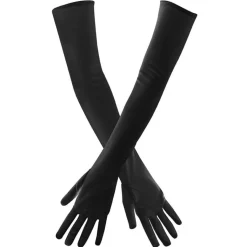 Lange Hansker 60 cm Sort