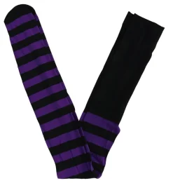 Lilla stripete tights