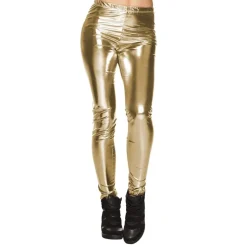 Metallisk Leggings Gull