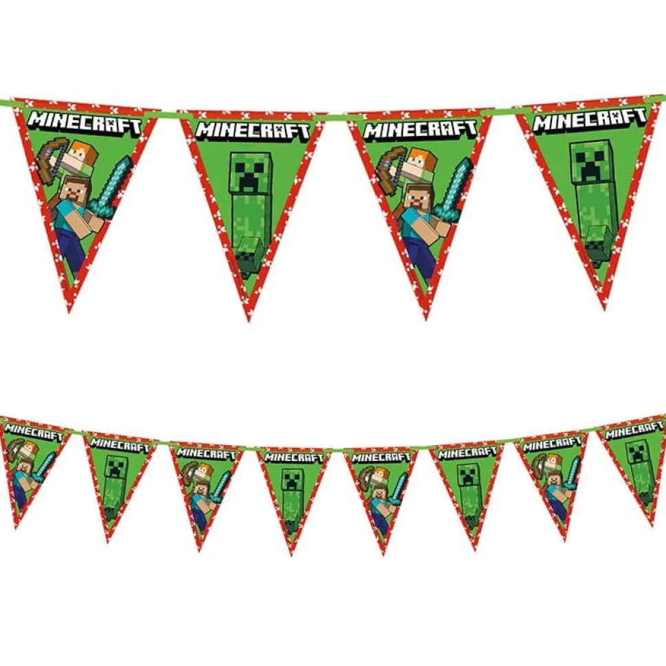 Minecraft Vimpelrekke 2,3m
