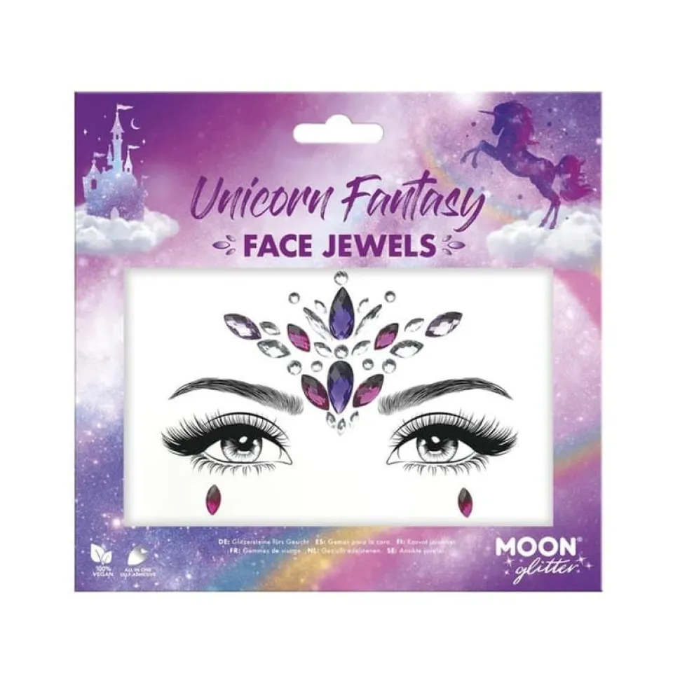 Moon Face Jewels Enhjørning Fantasi