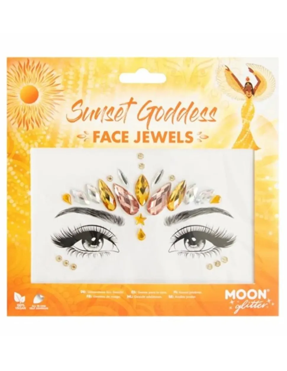 Moon Face Jewels Sunset Goddess